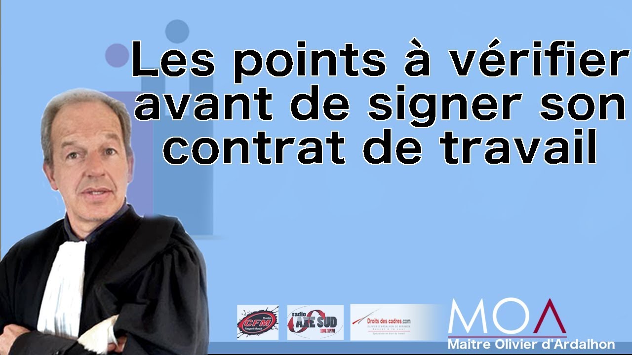 Que vérifier avant de signer son contrat de travail?