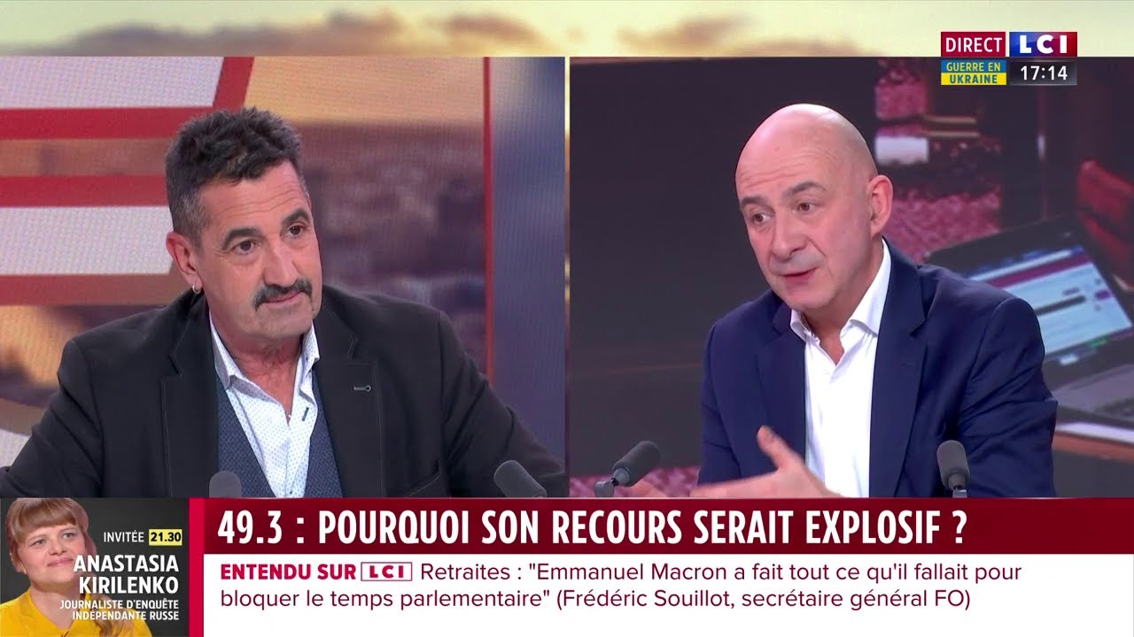 Retraites : Frédéric Souillot, Secrétaire général de FO, était l’invité de François Lenglet