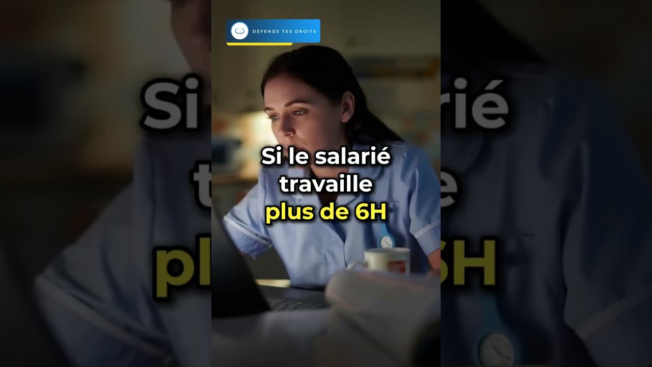 ⏲️ Un salarié peut-il travailler plus de 6 heures sans pause ? ⏲️